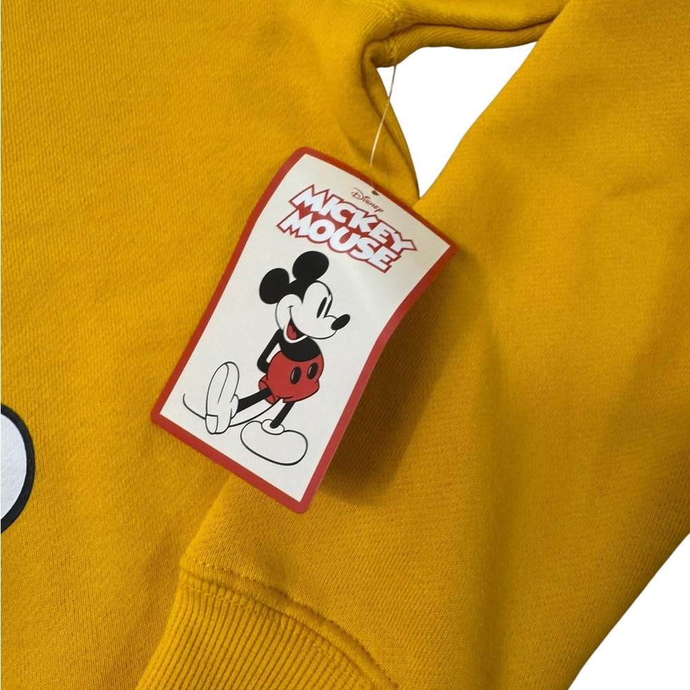 Disney | Mustard Yellow Mickey Graphic Crewneck Sweatshirt New With Tags Small - Picture 12 of 12